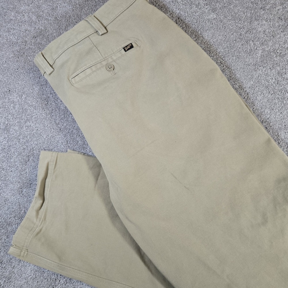 Duluth Trading Co Men 44x34 DuluthFlex Ballroom Khaki Pants Roomy Utility Fit